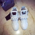 Giuseppe Zanotti White Chain Leather Hi-Top Trainers sneakers